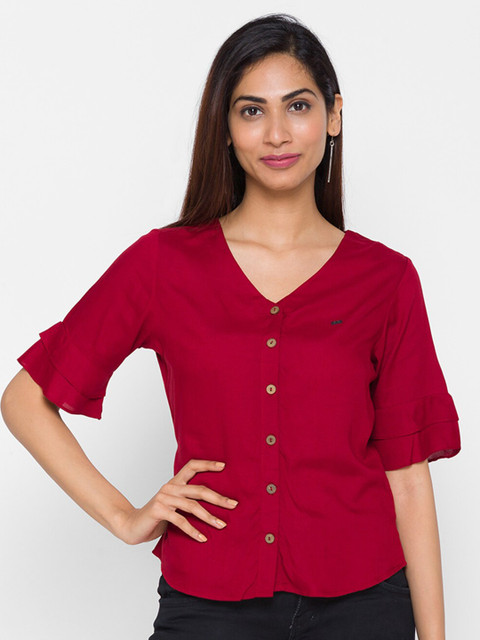 

ZOLA Maroon Regular Top