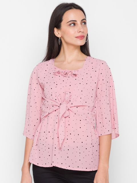 

ZOLA Pink Geometric Regular Top