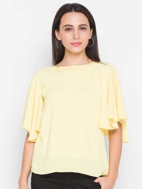 

ZOLA Woman Yellow Flared Sleeves Top