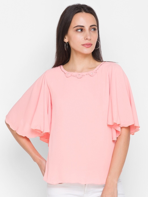 

ZOLA Woman Peach-Coloured Flared Sleeves Top