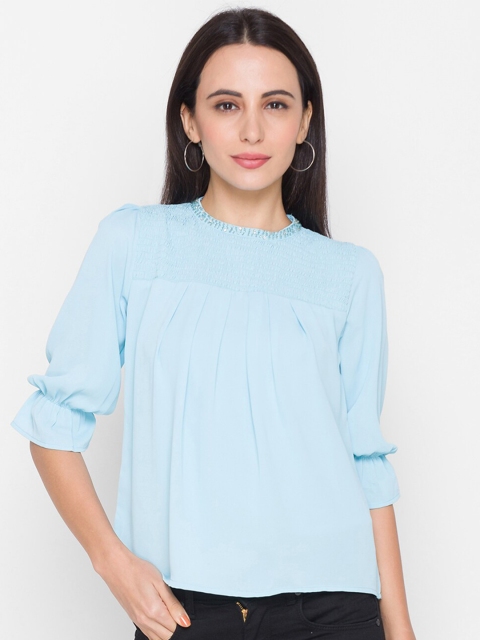 

ZOLA Woman Blue Flared Sleeves Top