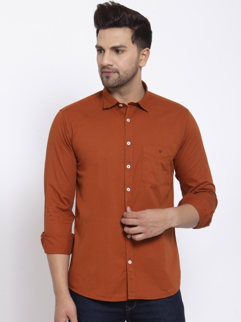 

Canstol Men Bronze-Toned Opaque Casual Shirt