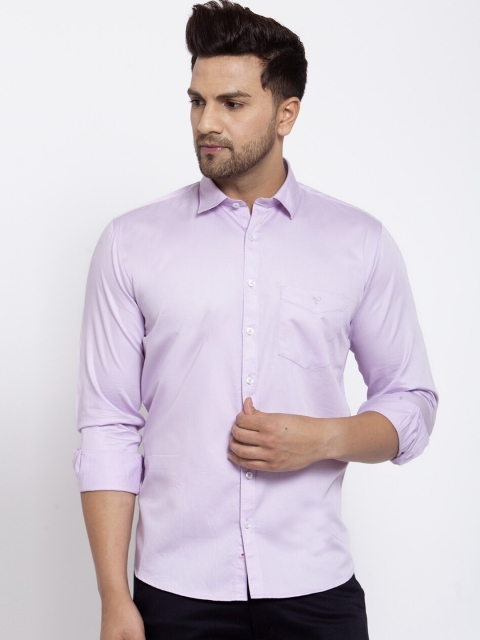 

Canstol Men Pink Opaque Casual Shirt