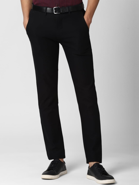 

Peter England Casuals Men Black Slim Fit Trousers