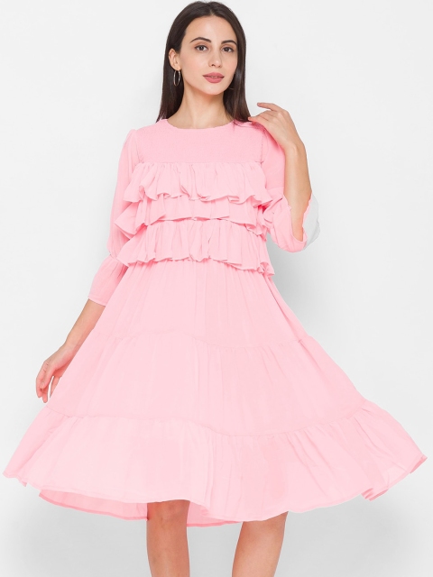

ZOLA Pink Chiffon Dress