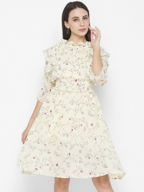 

ZOLA Yellow Floral Dress