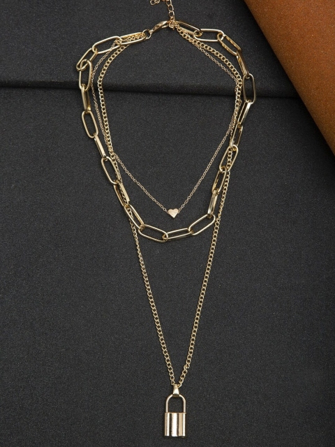 

NEUDIS Gold-Plated Contemporary Layered Necklace