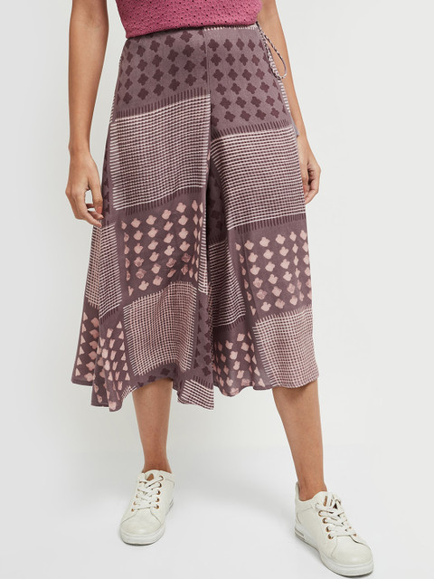 

max Women Violet Loose Fit Culottes Trousers