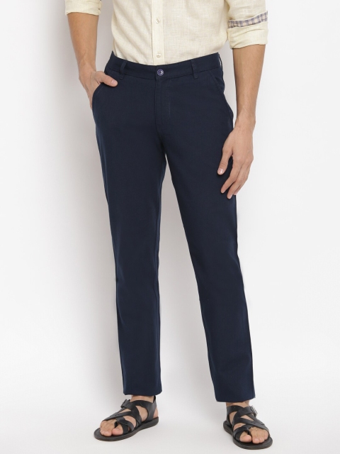 

Fabindia Men Navy Blue Trousers