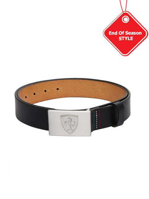 

PUMA Unisex Black Genuine Leather Ferrari Belt