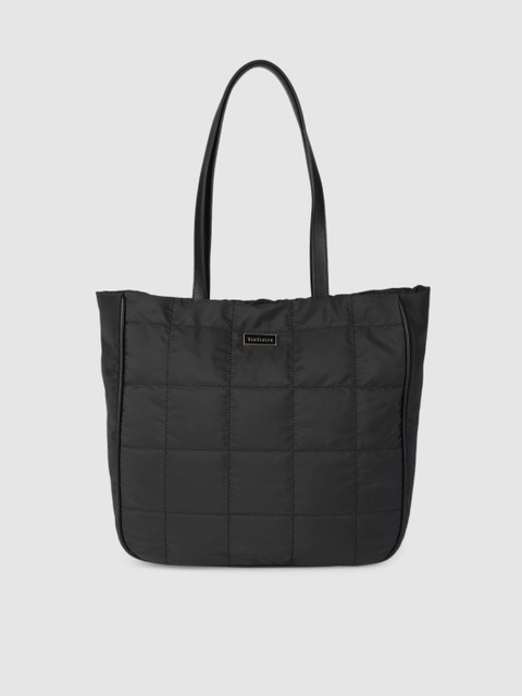 

Van Heusen Black Structured Shoulder Bag with Quilted Detail
