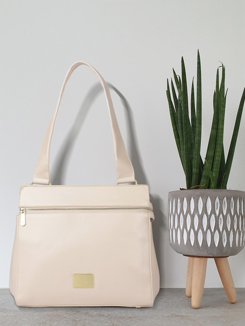 

Van Heusen Off White PU Structured Shoulder Bag