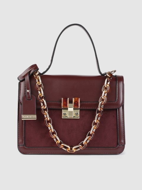 

Van Heusen Burgundy PU Structured Handheld Bag
