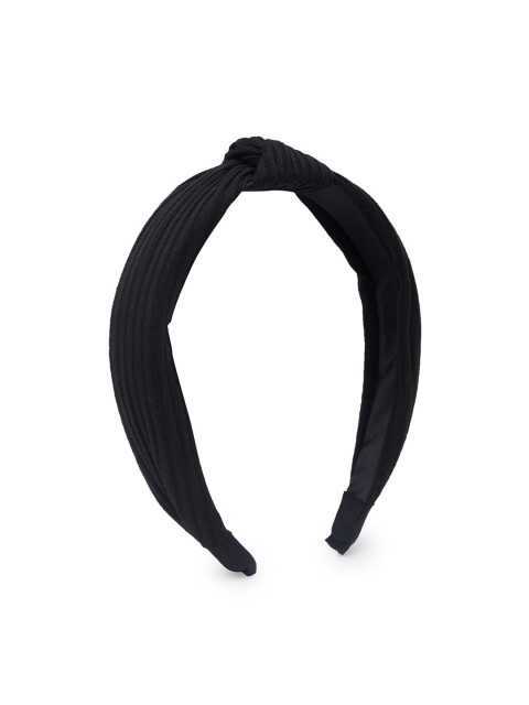 

Lilly & sparkle Women Black Metal Knotted Hairband
