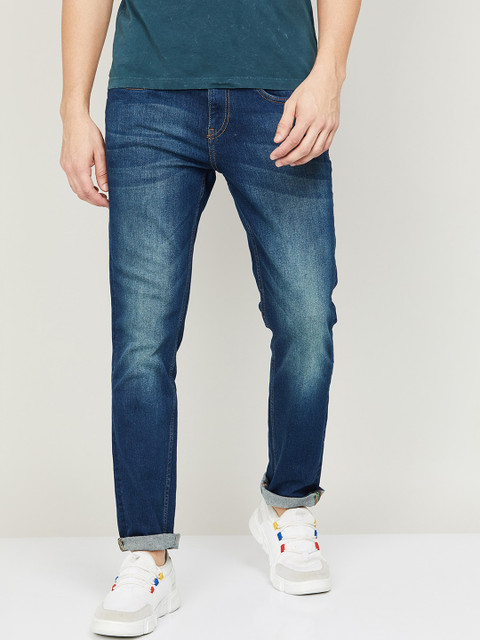 

Bossini Men Blue Slim Fit Heavy Faded Jeans