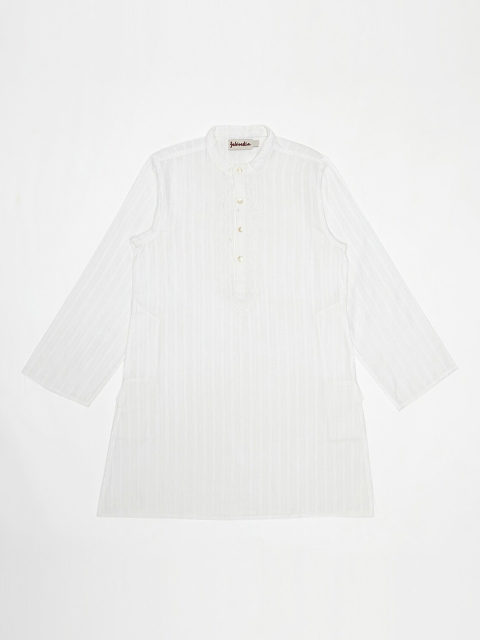 

Fabindia Boys White Embroidered Chikankari Kurta
