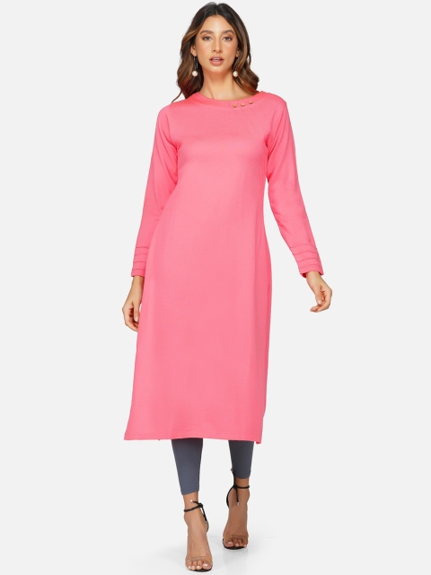 

FABNEST Women Pink Kurta
