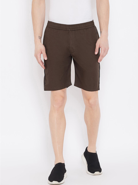 

Okane Men Coffee Brown Sports Shorts