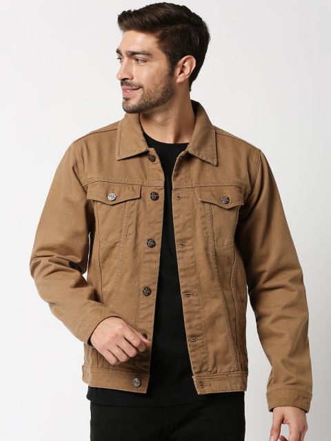 

High Star Men Brown Denim Jacket