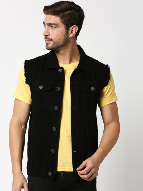 

High Star Men Black Denim Jacket