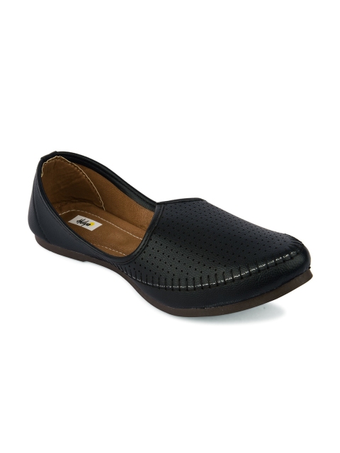 

Hulya Men Black Perforations Mojaris