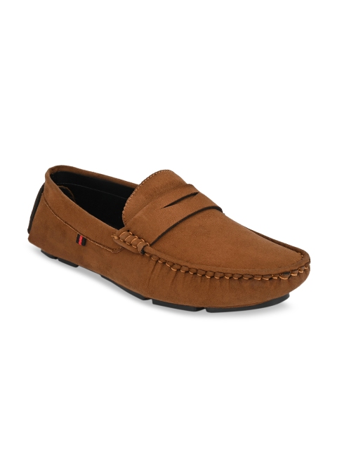 

AfroJack Men Tan Brown Driving Shoes