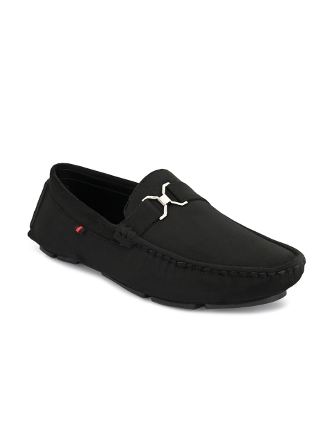 

AfroJack Men Black Solid Driving Loafers