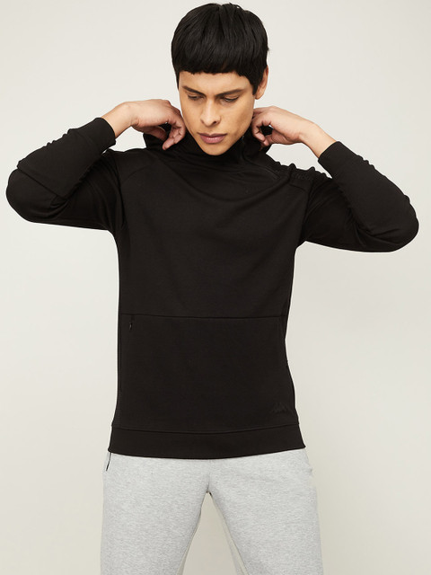 

Kappa Men Black Solid Sweatshirt
