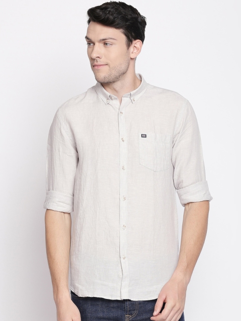 

BYFORD by Pantaloons Men Grey Slim Fit Opaque Casual Shirt