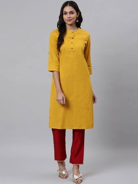 

Os Women Yellow Kurta