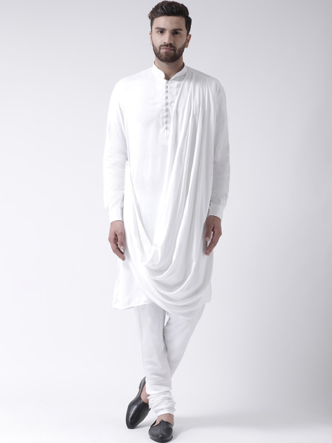 

I Know Men White Thread Work Kurta