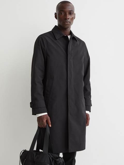 

H&M Men Black Car coat