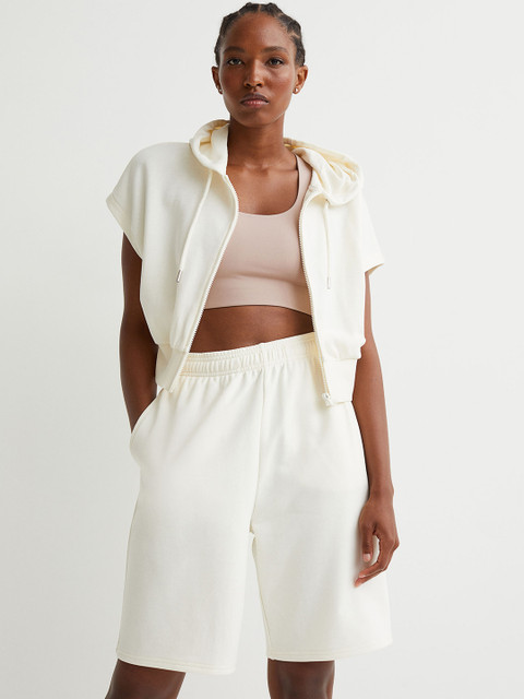 

H&M Woman White Basketball shorts