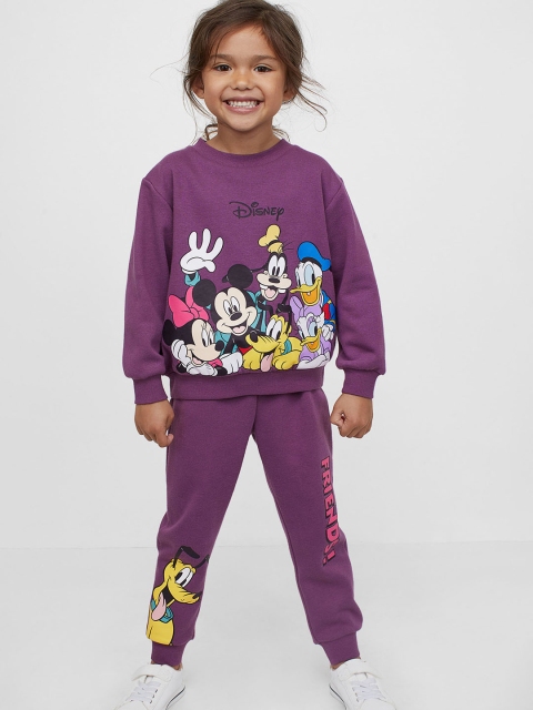 

H&M Girls Purple 2-Piece Printed Set