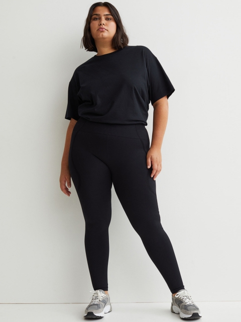

H&M Woman Black Shaping sports tights