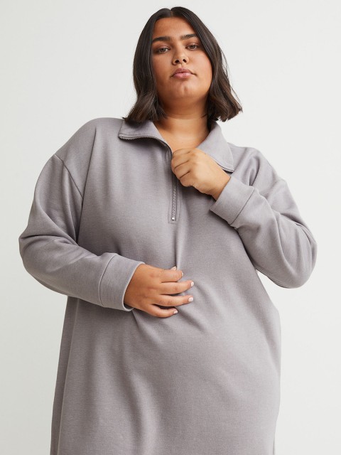 

H&M Woman Grey Sweatshirt dress