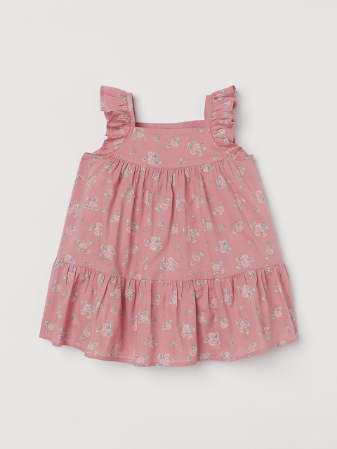 

H&M Kids Girls Pink Flared cotton dress