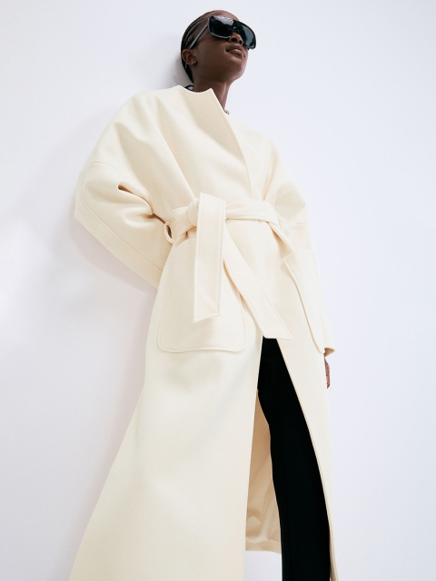 

H&M Woman Beige Long coat