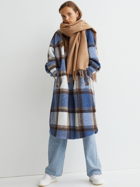 

H&M Women Beige Solid Fringed Scarf
