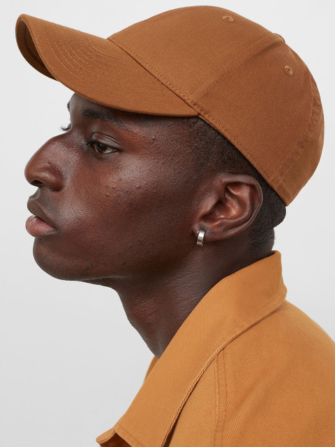 

H&M Men Brown Cotton twill cap