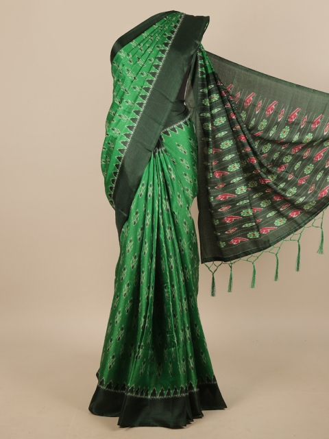 

Pothys Green & Red Printed Saree