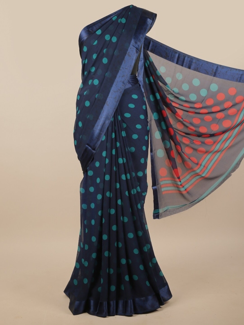 

Pothys Blue & Red Printed Saree