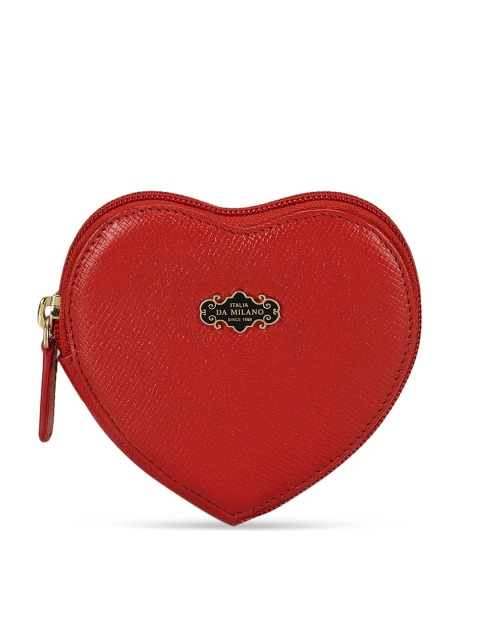 

Da Milano Red Solid Travel Pouch