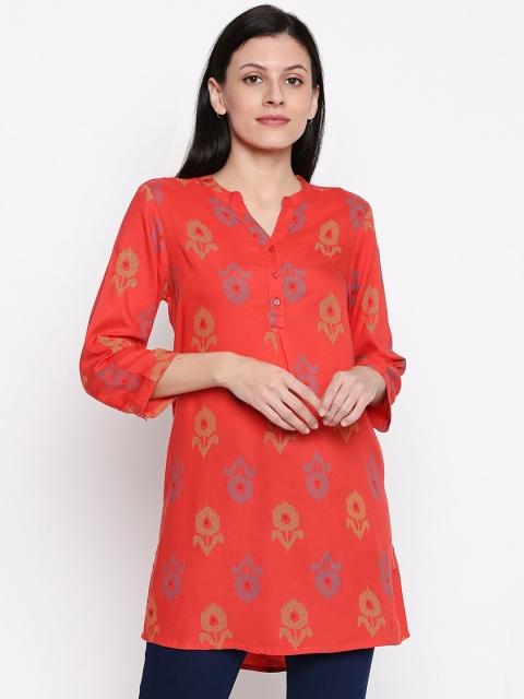 

People Women Pink Ethnic Motifs Printed Tunic