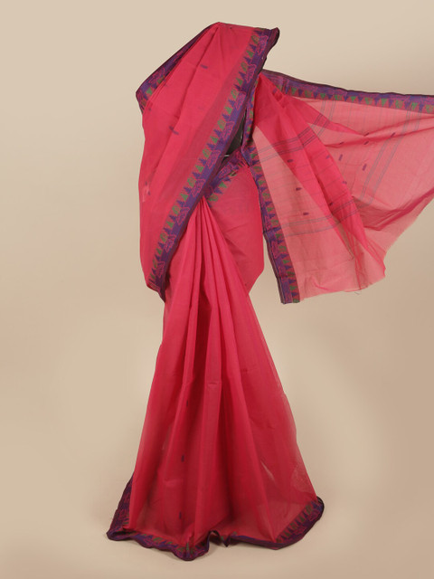 

Pothys Pink Pure Cotton Saree