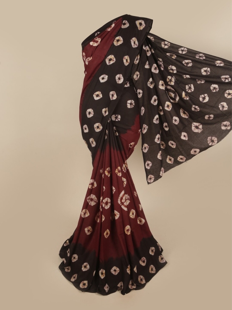 

Pothys Maroon & Brown Woven Design Pure Cotton Saree