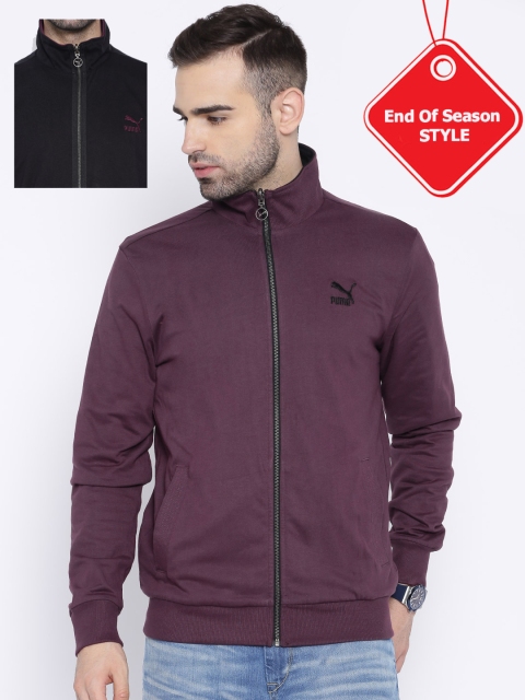 

PUMA Black & Purple Reversible Sweatshirt