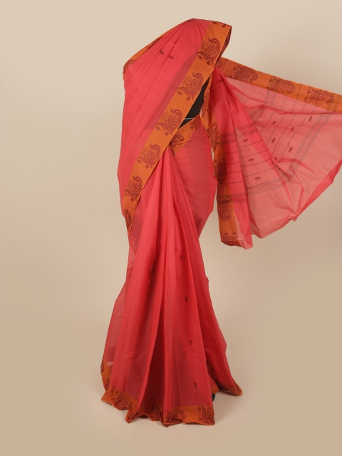 

Pothys Pink Pure Cotton Saree