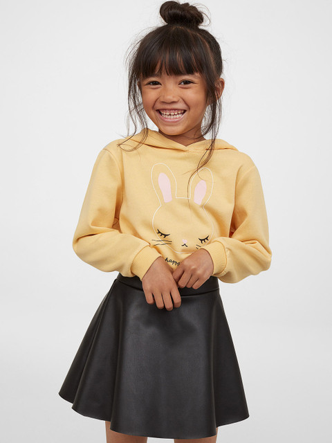 

H&M Kids Girls Black Skater skirt