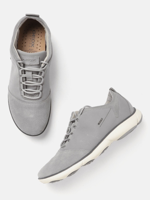 

Geox Men Grey Solid Sneakers